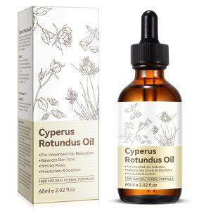Cyperus Rotundus Oil for Hair Removal, Natural for Reducing Body Hair Growth, Reducing Body Hair Growth, Shrink Pores, Reduces Unwanted Hair Growth, Suitable for All Skin Types - 2.02 Fl Oz