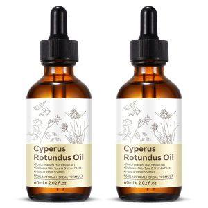 2 Pack Cyperus Rotundus Oil, Natural for Reducing Body Hair Growth, Cyperus Rotundus Oil for Hair Removal, Reduces Unwanted Hair Growth, Reducing Body Hair Growth, Shrink Pores