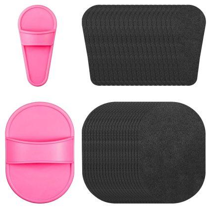 Chengu 62pcs Hair Removal Pads Face Leg Exfoliating Sandpaper Set for Women