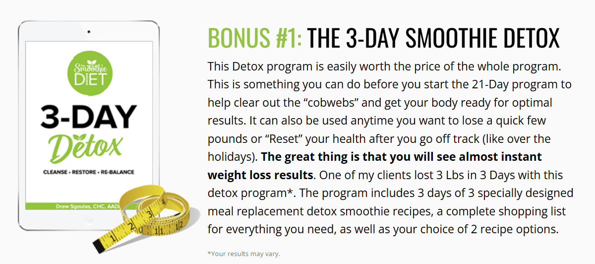 order 7 day smoothie weight loss meal plan