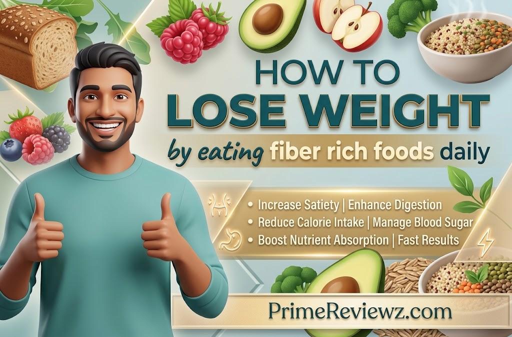 How to Lose Weight by eating fiber rich foods daily