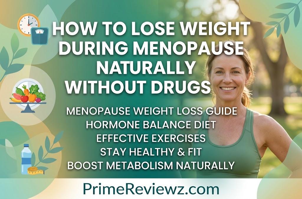 How to Lose Weight during menopause naturally without drugs