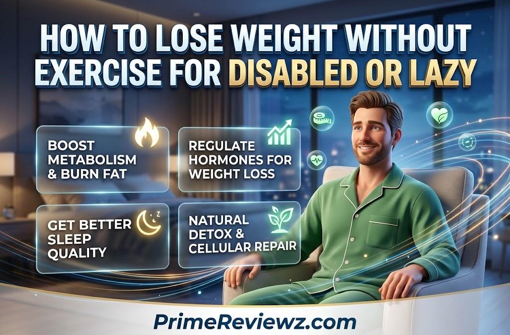 How to Lose Weight without exercise for disabled or lazy